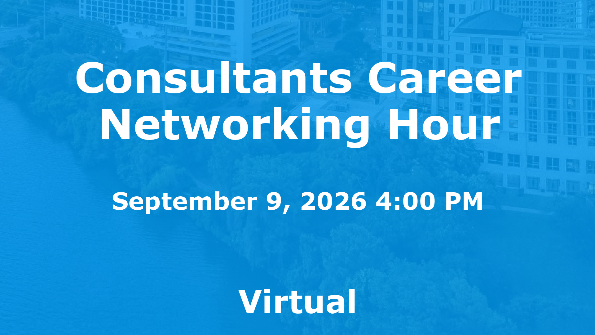 Consultants Career Networking Hour event image